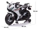 Moto Elettrica per Bambini con Licenza Honda CBR 1000RR 12V Velocità 4km/h Bianco    