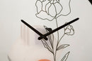 Orologio da Muro Flower 1 Ø 40x3,5 cm in Ferro e Vetro