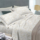 Set Lenzuola in Cotone Sopra Sotto e Federe Cober Anita Ecrù Varie Misure