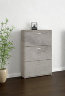 Scarpiera 3 Ante a Ribalta 73x25x120 cm in Legno Salvaspazio Pietra