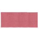 Tappeto Bagno Design Trama Semplice 50x150 cm in Cotone Rosso Marsala