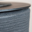 Camino a Bioetanolo Braciere da Pavimento Ø35xh55 cm per Interno ed Esterno Raffaello Ghisa Grigio