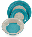 Servizio Piatti 18 Pezzi in Stoneware Soriani California Multicolor