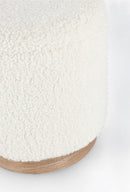 Set 2 Pouf Contenitore Zoya in Bouclè