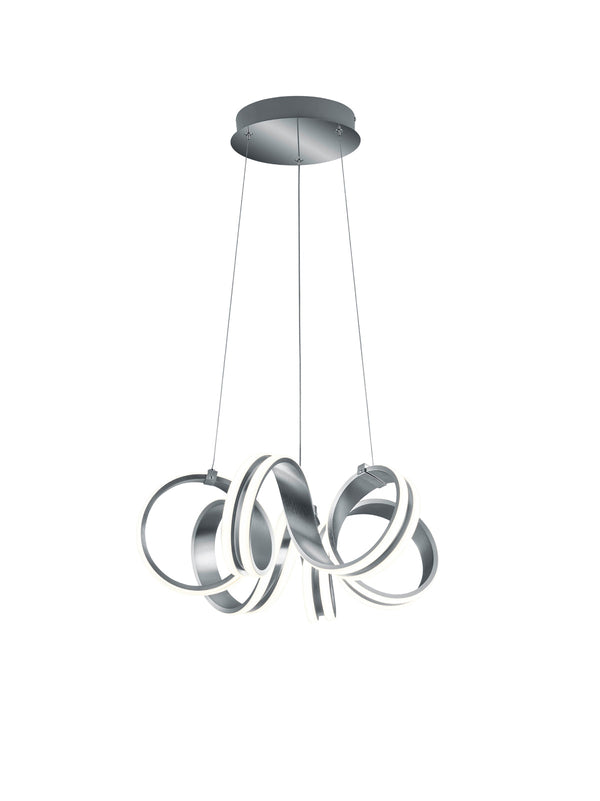 Lampada a Sospensione da Interno a LED in Metallo Alluminio Spazzolato sconto