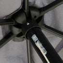 Ombrellone da Giardino 2x3 m Palo Ø38 mm in Alluminio e Poliestere Grigio