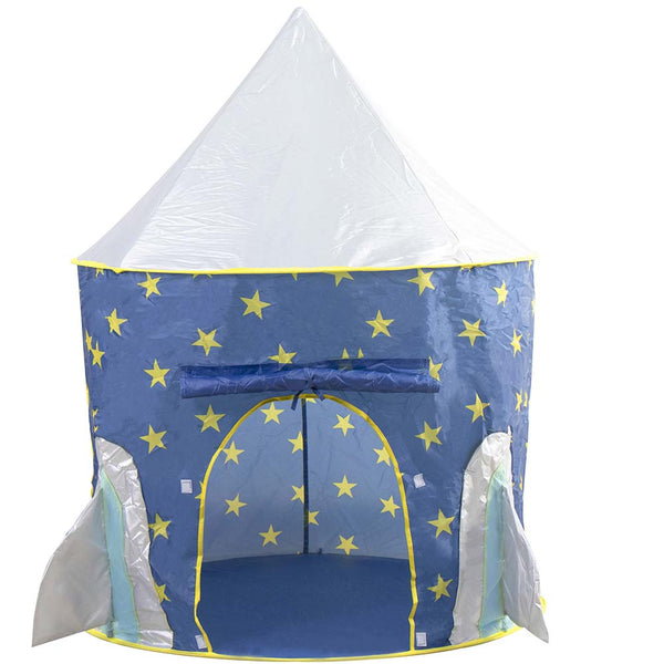 sconto Tenda Casetta Gioco Bambini Capanna Castello Giocattolo in Tessuto 120x116 Razzo