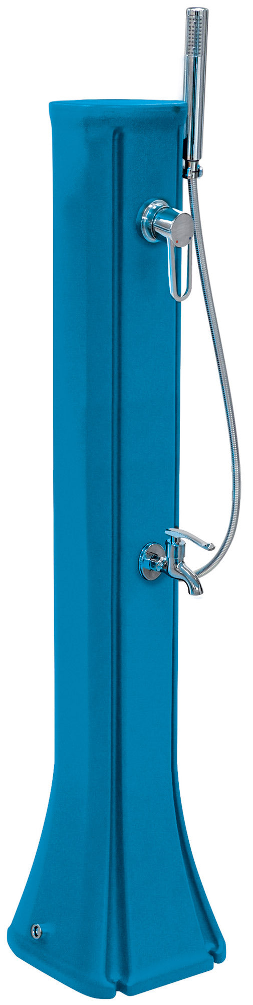 Mini Doccia Solare da Giardino 23L Miscelatore Lavapiedi e Doccetta Blu online