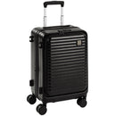 Valigia Rigida Piccola 48 L 56x36x24 cm Espandibile con 4 Ruote e Scomparto per Laptop in ABS Nero      