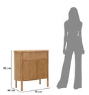 Mobiletto Goteborg 81x46x82 cm in Abete e MDF e Ferro      