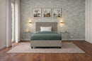 Letto Singolo Contenitore Imbottito Similpelle Cappuccino BoxMax Testata Button Varie Misure