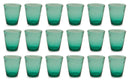 Set 18 Bicchieri Ø9x10 cm in Vetro Villa d'Este Home Tivoli Cancun Verdi