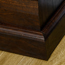 Camino Elettrico da Terra 80x21,6x67,8 cm con Timer Effetto Fiamma e Temperatura Regolabile in Legno e Metallo Marrone      