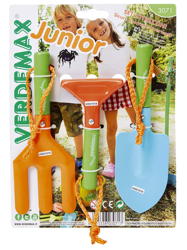 acquista Set 3 Attrezzi da Giardinaggio per Bambini con Manico Corto Rama