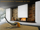 Lettino Chaise Longue da Interno Inclinabile con Supporto in Alluminio Arkema Serendipity Bianca