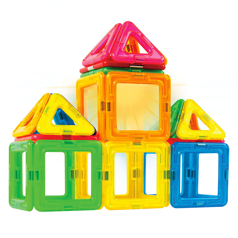 Costruzioni Magnetiche 3D Gioco Calamitato 31 Pezzi Magformers Neon Led