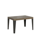  Tavolo Allungabile 140-244x90x77 cm Flame Tortora Telaio Antracite