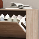 Set Mobili da Ingresso con Panca Scarpiera Appendiabiti a Muro e Specchio in Legno Truciolare Marrone Scuro   