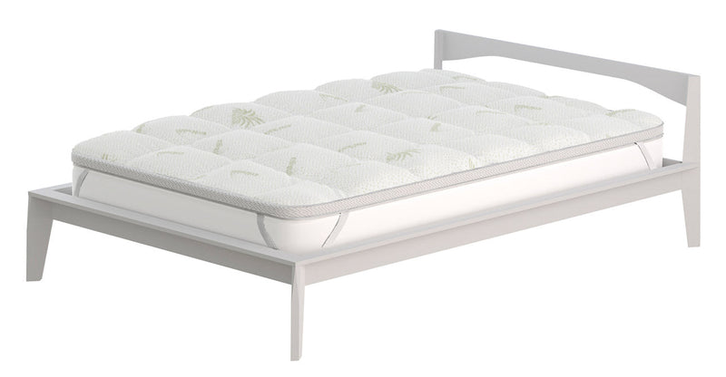 Topper Trapuntato 800 gr/mq con Elastici Wellness Aloe Varie Misure