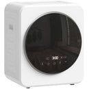 Mini Asciugatrice Portatile 48x44x57 cm Capacità 4 kg Display LED 800W Carica Frontale Timer in ABS e Acciaio Bianco      