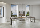 Tavolo Allungabile 200-460x90x77 cm Tecno Noce Telaio Antracite 