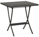 Tavolo da Giardino Pieghevole 80x80x75 cm in Acciaio RD Italia Hermes 80 Antracite