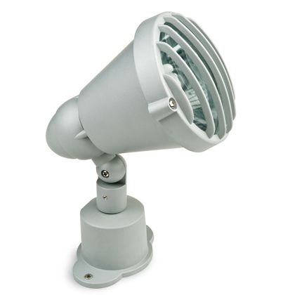 Lampada Spot con Griglia Orientabile Colore Alluminio per Esterno Linea City Livos online