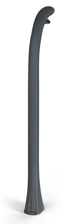 Doccia Solare da Esterno Giardino 20L Miscelatore e Lavapiedi Arkema Happy One Grigio Antracite