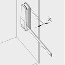 Spessore Laterale per Appendiabiti per Armadio Hang Verniciato Alluminio Tecnoplastica Emuca