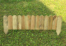 Staccionata Steccato Recinzione Giardino 30/45x120 cm in Legno
