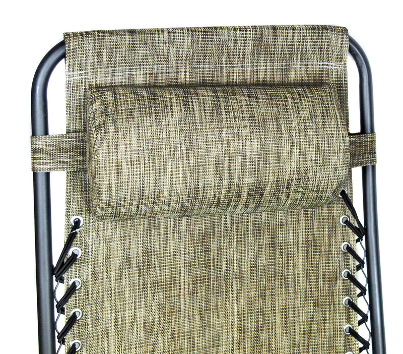 Sedia Sdraio Zero Gravity Reclinabile Pieghevole Tortora