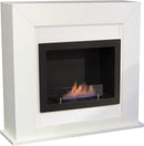 Camino a Bioetanolo da Pavimento 98x91 cm Ruby Fires Adra Riano Bianco