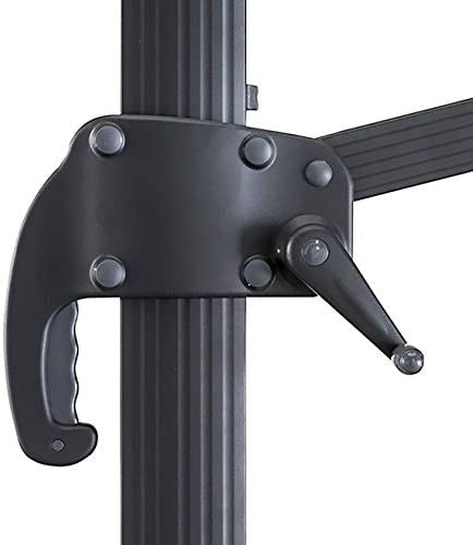 Ombrellone da Giardino Decentrato 3x4m in Alluminio e Poliestere Ecrù