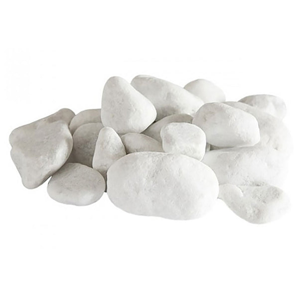 acquista Set Ghiaia Bianca 24 Pezzi Sassi Decorativi per Stufe e Camini a Bioetanolo Karlsen