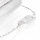 Coperta Termica Elettrica Matrimoniale 120W in Poliestere Bianco