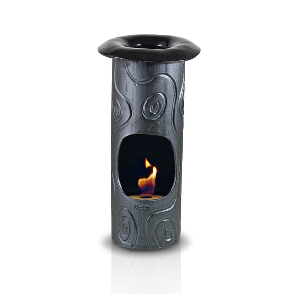 Camino a Bioetanolo da Tavolo in Ceramica 19x60 cm Ferazzoli Tondo Piombo sconto