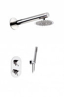 Braccio Doccia Bagno Deviatore Miscelatore e Doccetta in Acciaio Ama Luxury Aurora