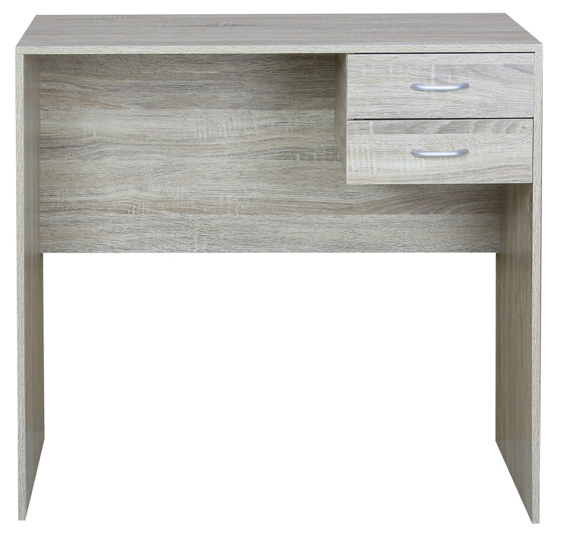 Scrivania Scrittoio 80x40x76 cm con 2 Cassetti in Melamina