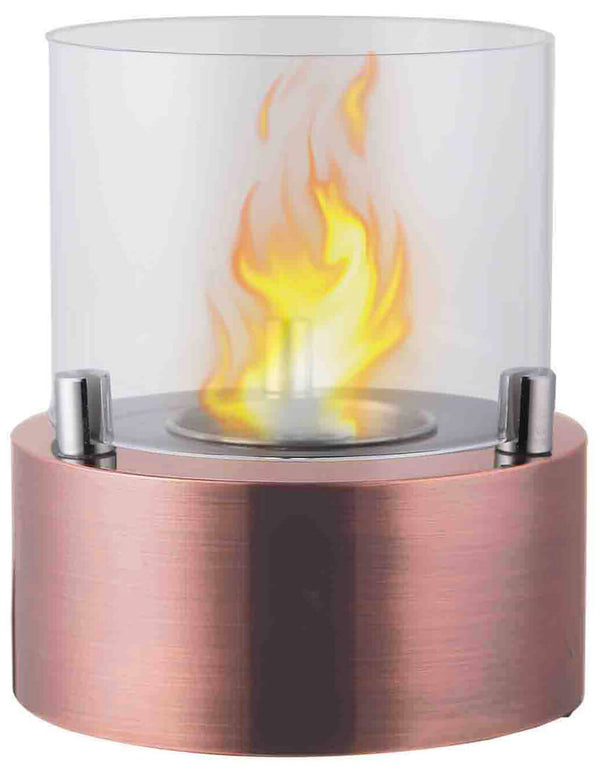 Camino a Bioetanolo da Tavolo Ø13x15,8 cm Vannini Giotto Candle Rosè sconto
