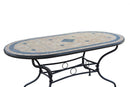 Tavolo Ovale Nereo 160x90x74 h cm in Acciaio Tortora