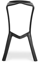 Sgabello da Bar Casa Cucina in Polipropilene Vandi Nero