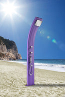 Doccia da Esterno Giardino Miscelatore e Doccetta Mobile Arkema Dada Fascia Inox Champagne Bronze