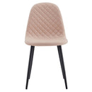 Set 4 Sedie 43x42x86 cm in Similpelle Bella Sabbia