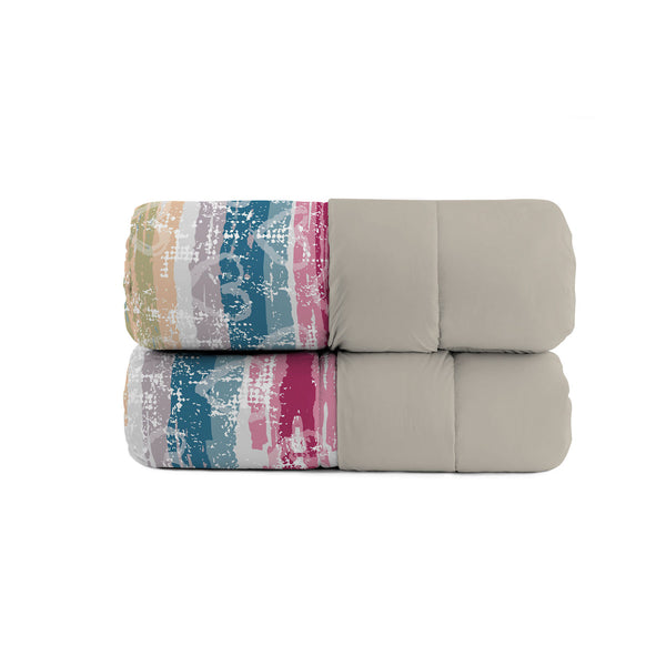 Trapunta Invernale Stampata in Microfibra 200gr Double Face Love Lines Varie Misure prezzo