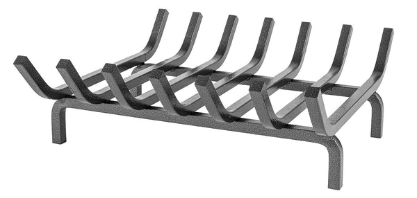 acquista Braciere a 7 Barre 40x40x14 cm in Ferro Quadro 14 mm Grigio Martellato