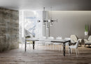Tavolo Allungabile 120-224x90x80 cm Karamay Evolution Bianco Frassino
