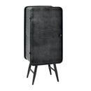 Cantinetta 6 Posti in Metallo 44x30x107cm Loker Nera