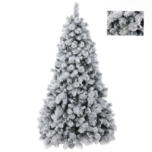 sconto Albero di Natale Artificiale Innevato 281 Rami Abete Verde