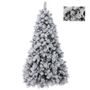 Albero di Natale Artificiale Innevato 281 Rami Abete Verde