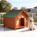 Cuccia per Cani da esterno 89x84x76 cm Casa con Tetto Apribile in Legno      